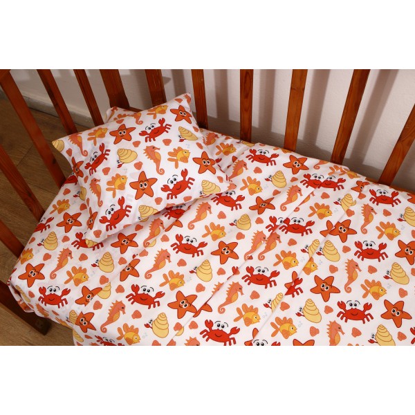 Σετ Σεντόνια Λίκνου 80x100 Πάτρικ