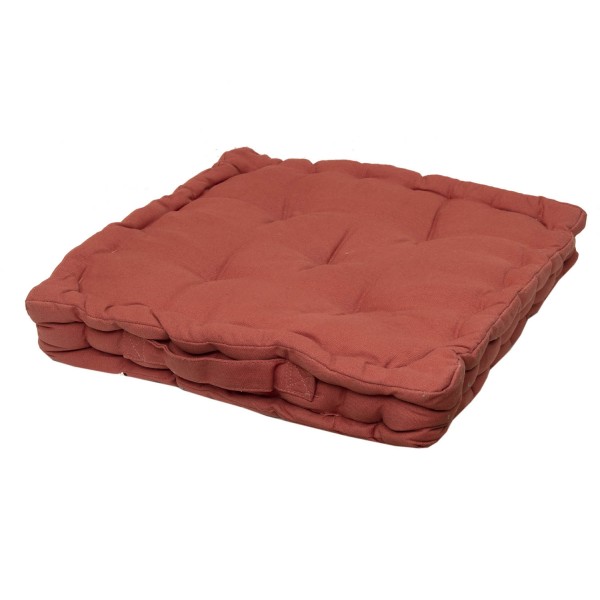 Μαξιλάρι Δαπέδου 40x40x8 581 32-Τερρακότα