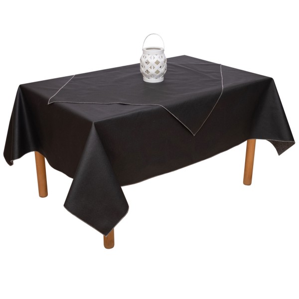 Τραπεζομάντηλο Αλέκιαστο 160x160 Ντιάνα Μαύρο