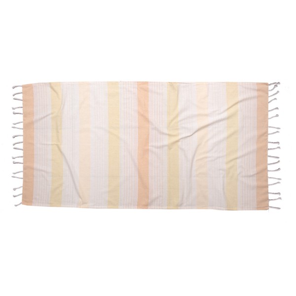 Πετσέτα Θαλάσσης Παρεό 85x165 Σεβίνα Κίτρινο