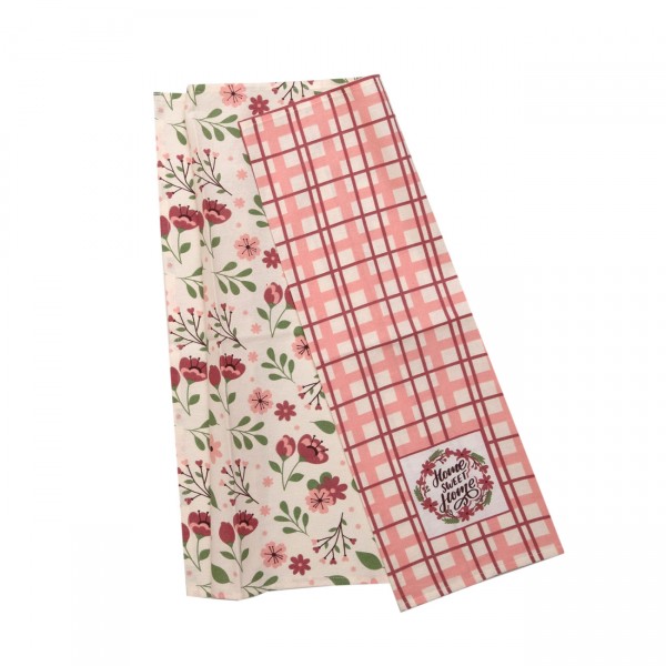 Σετ 2 Τεμ Ποτηρόπανα Τυπωτά 40x60 971