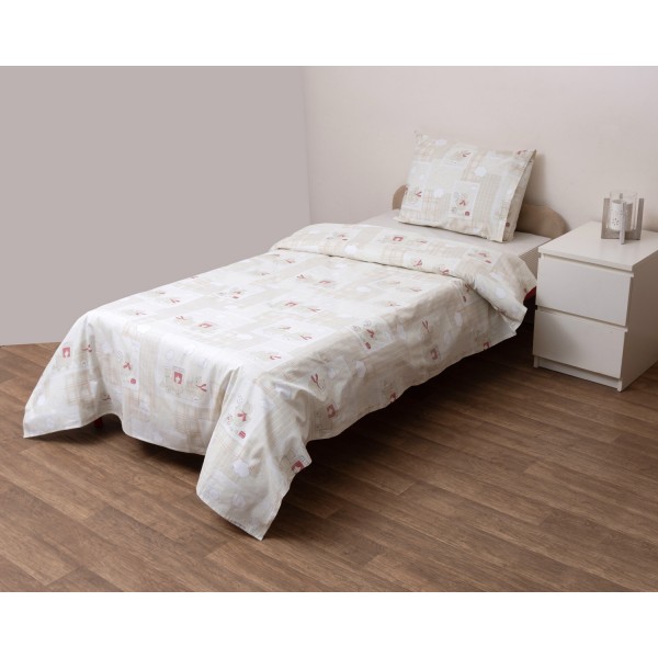 Σετ Παπλωματοθήκη Μονή 160x240 Κρις