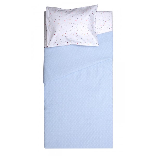 Κουβέρτα Polycotton Κούνιας 110x155 Δήλος Σιέλ