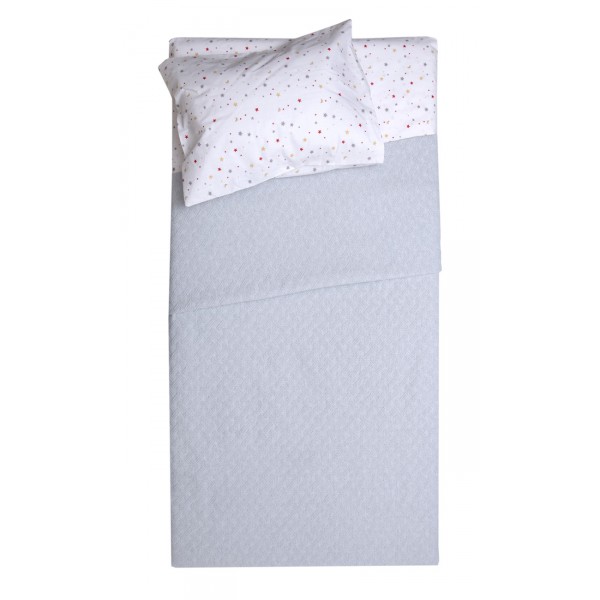 Κουβέρτα Polycotton Κούνιας 110x155 Δήλος Γκρι