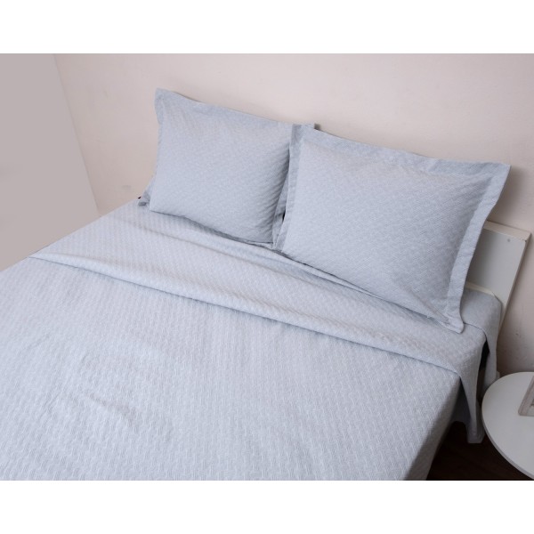 Κουβέρτα Polycotton Υπέρδιπλη 230x270 Δήλος Γκρι