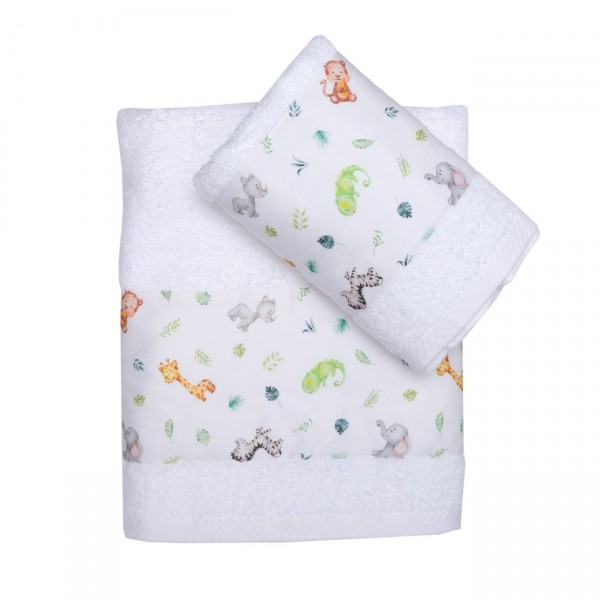 Σετ 2 Τεμ Πετσέτες 50x80, 70x130 με Φάσα Άμαζον σε Κουτί Δώρου