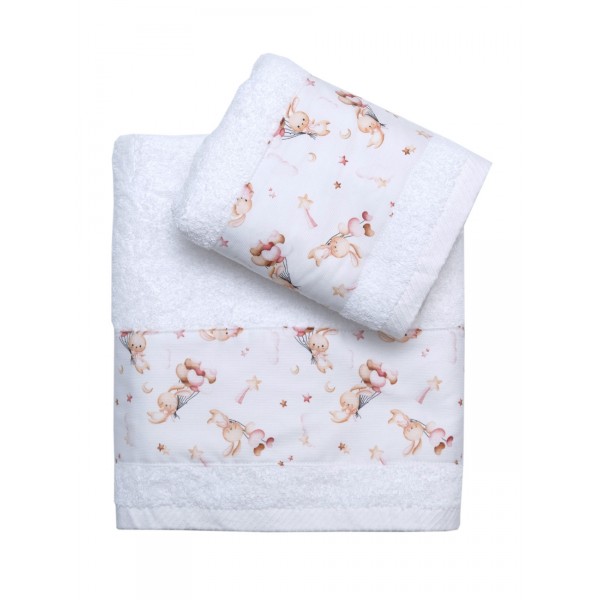 Σετ 2 Τεμ Πετσέτες 50x80, 70x130 με Φάσα Δανάη σε Κουτί Δώρου