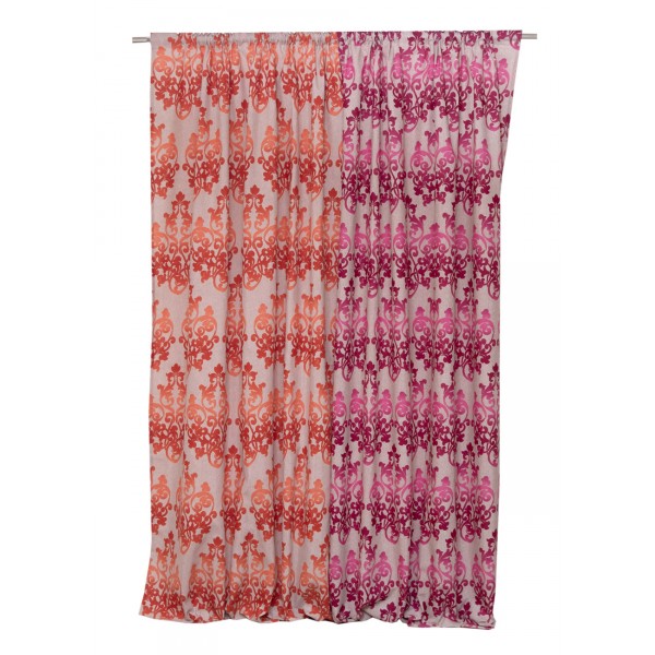 Κουρτίνα με Τρέσα 280x270 Τζέσικα Πορτοκαλί