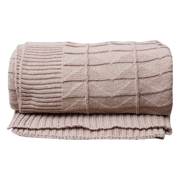 Κουβέρτα Πλεκτή Κούνιας 125x170 Νόλαν Μπεζ