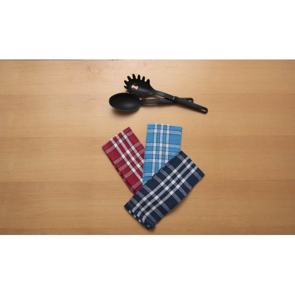 Σετ 3 Τεμ Ποτηρόπανα Ζακάρ 30x50 Κόκο