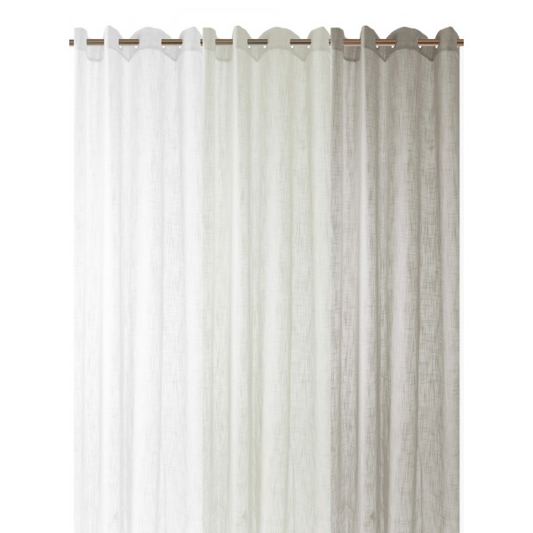 Κουρτίνα με Τρέσα 145x285 5814 Λευκό