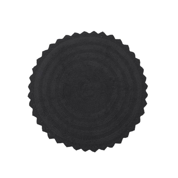 Ταπέτο Μπάνιου Φ70 Λέσλι Μαύρο