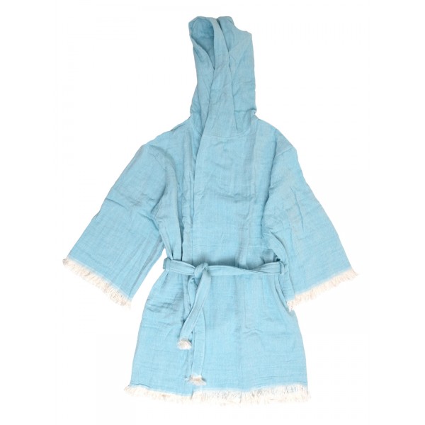 Μπουρνούζι Μουσελίνα Small/Medium Adelina 1 Blue