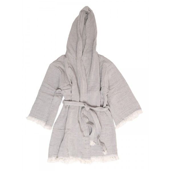 Μπουρνούζι Μουσελίνα Small/Medium Adelina 2 Grey