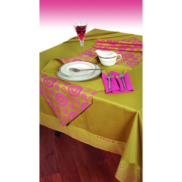 Τραπεζομάντηλο 160x160 6026 Λαχανί