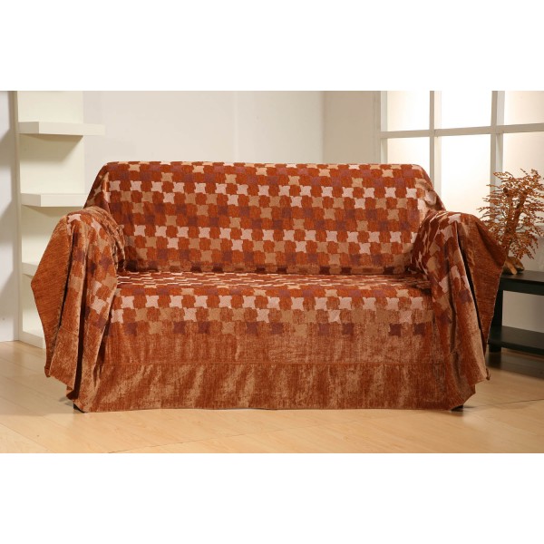 Σετ 3 Τεμ Ριχτάρια 170x170, 170x230, 170x270 2118 Σοκολά