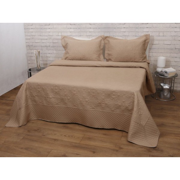 Σετ Κουβερτώριο King Size 240x260 Olivia Beige