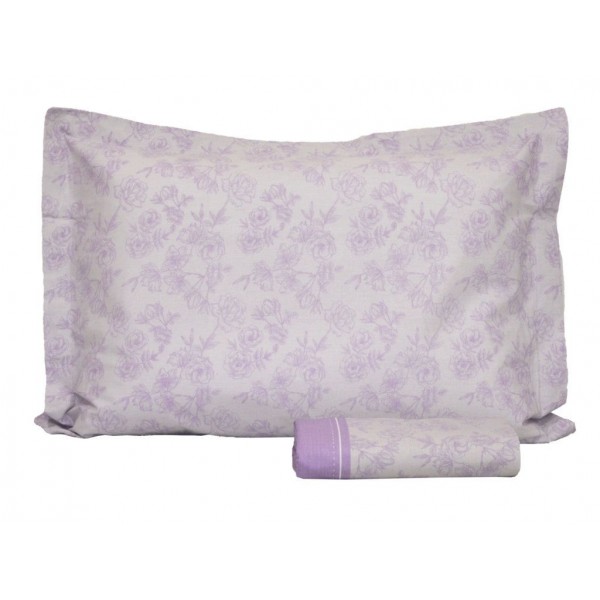 Μαξιλαροθήκη 35x40+4 Baby Mix & Match 44 Λιλά