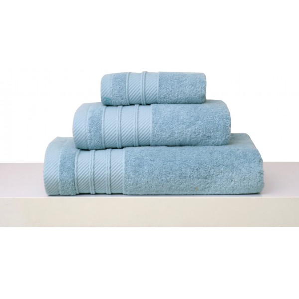 Σετ 3 Πετσέτες Χεριών 30x50 Συσκευασία Δώρου Soft 8 Sky Blue