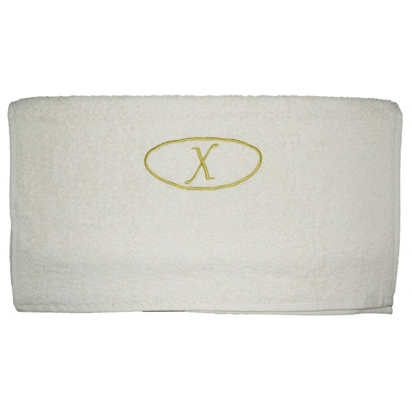 Πετσέτα μονόγραμμα Προσώπου 50x100 Χ Εκρού