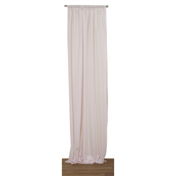 Κουρτίνα με Τρέσα 280x270 Κονφετί Κόκκινο