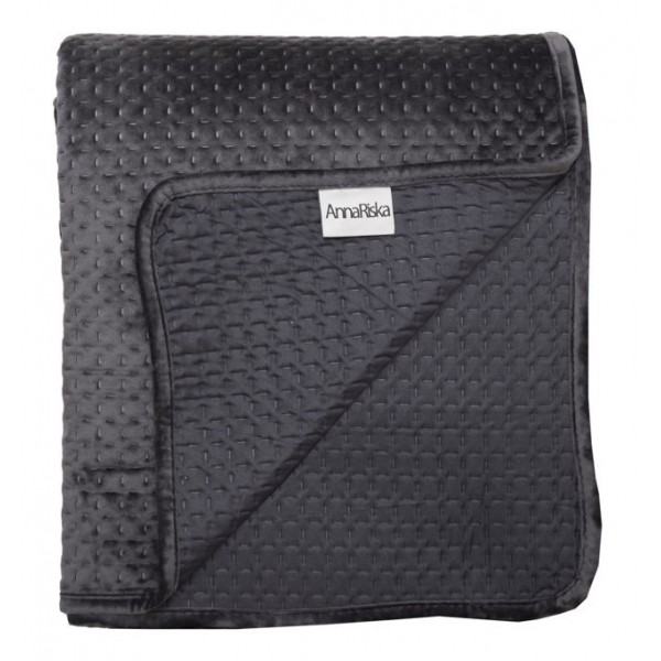 Κουβερτώριο Velvet Ημίδιπλο 160x220 Verona Black