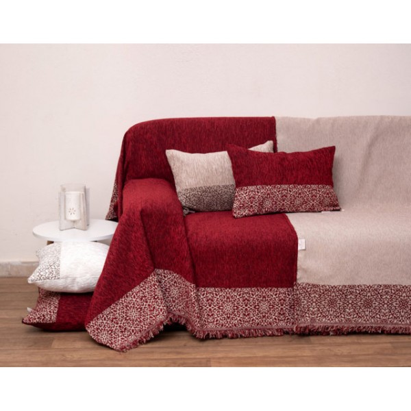 Ριχτάρι Πολυθρόνας 180x150 2212 Μπορντώ