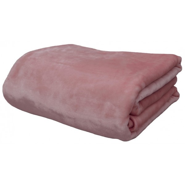 Κουβέρτα Βελουτέ King Size 240x260 2 Blush Pink