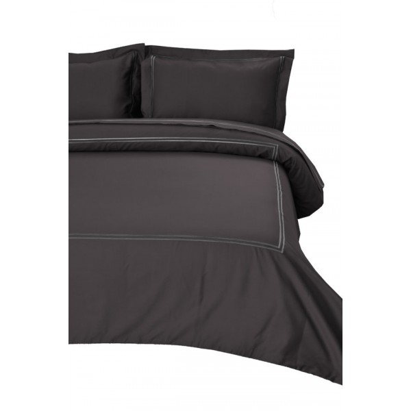 Σετ Σεντόνια King Size 270x270 Satin Embroidered Classico 4-Anthracite