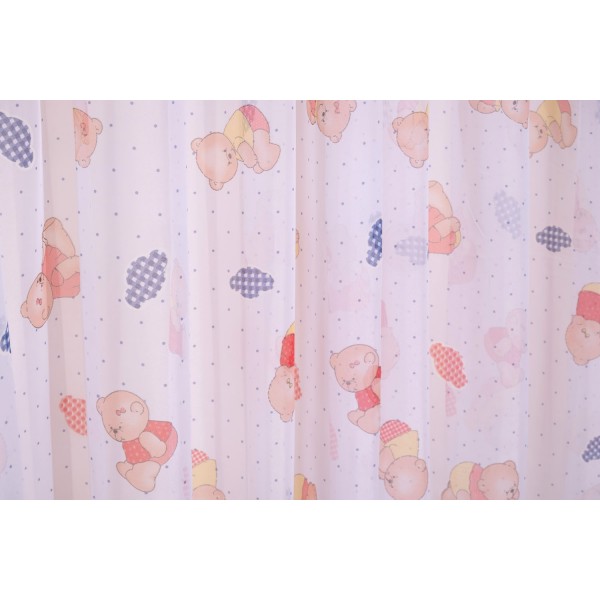 Κουρτίνα με Τρέσα 280x270 Αρκουδάκι