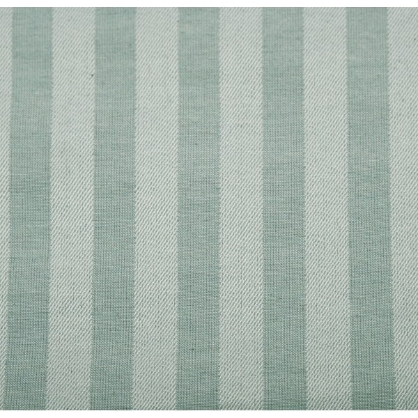 Σετ Σεντόνια Υπέρδιπλα Με Λάστιχο 160x200+25 Polycotton Σατέν ριγέ 850 Μέντα