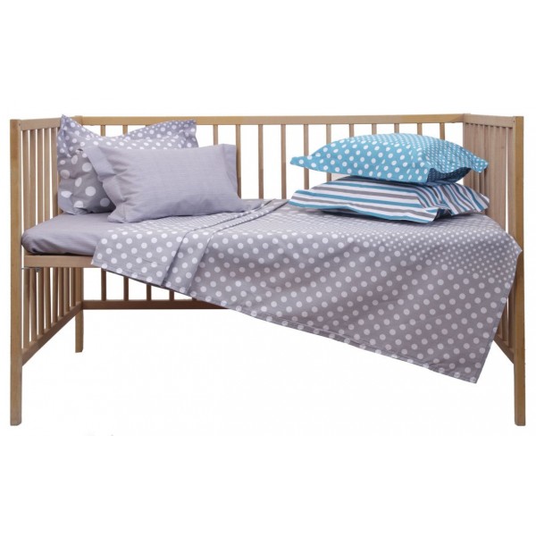 Κουβερτώριο Κούνιας 110x150 Baby Mix & Match 26 Γκρι