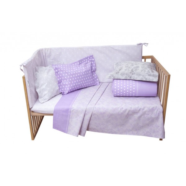 Σεντόνι Κούνιας 120x165 Baby Mix & Match 42 Λιλά