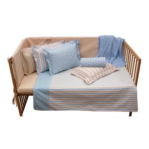 Μαξιλαροθήκη 35x40+4 Baby Mix & Match 73 Σιέλ