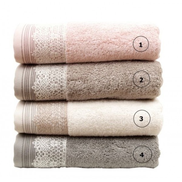 Σετ 3 Πετσέτες 30x50, 50x100, 70x140 Karla 2 Beige