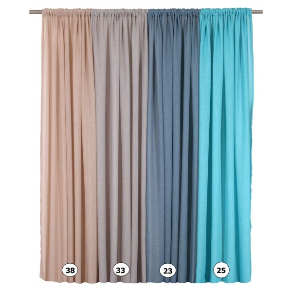 Κουρτίνα με Τρέσα 140x270 103 38 Light Beige