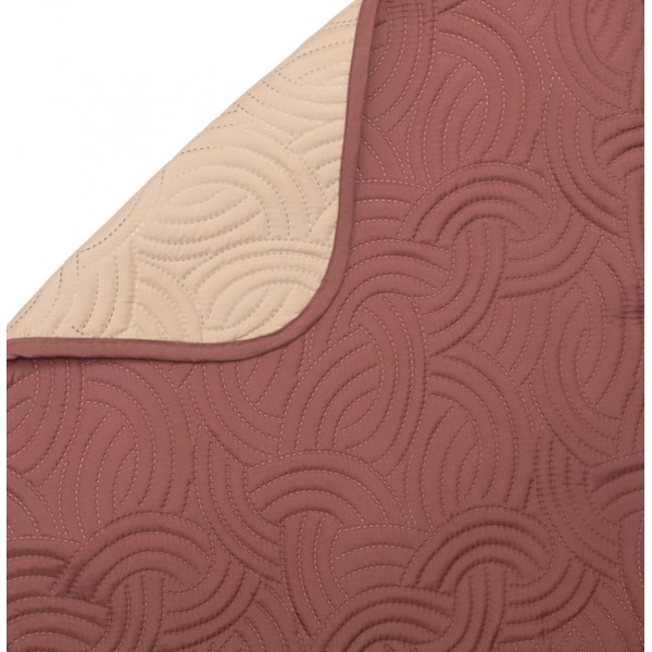 Κουβερτώριο Μονό 160Χ230εκ Σόνικ Σοκολά/Μπεζ