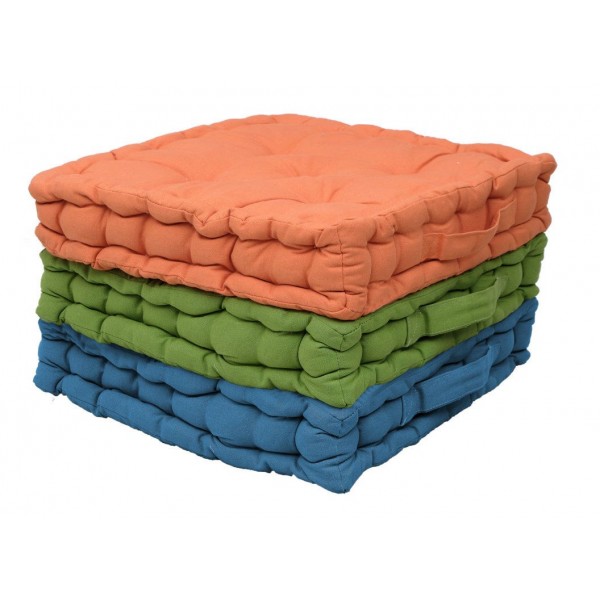 Μαξιλάρι Δαπέδου 40x40x8 581 19-Πετρόλ