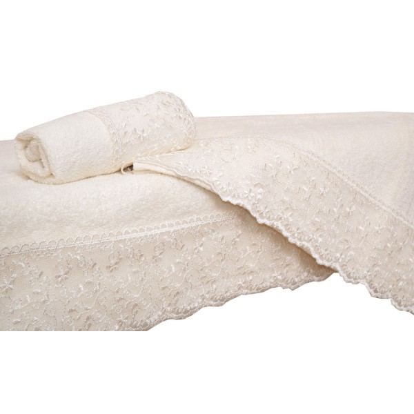 Πετσέτα Προσώπου 50x100 με Δανδέλα Νο1 Εκρού