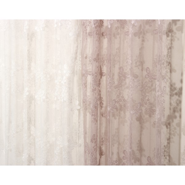 Κουρτίνα με Τρέσα 280x270 Πεταλούδες Σάπιο Μήλο