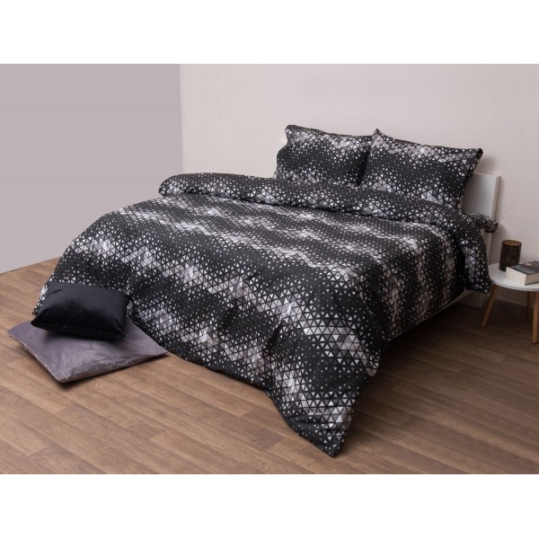 Σετ Σεντόνια King Size 280x275 Κάρτερ Ανθρακί