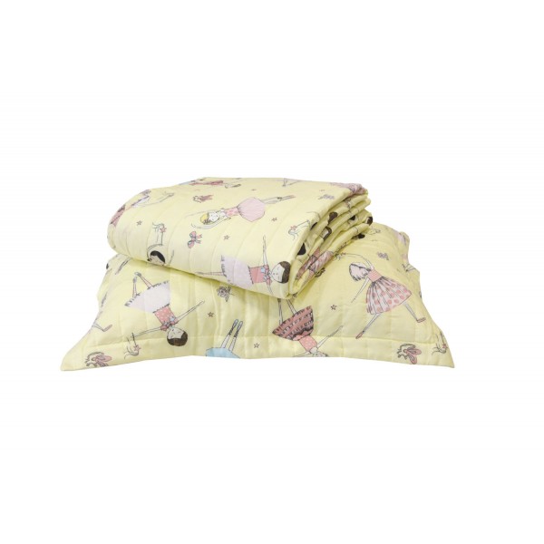 Σετ Κουβερτώριο Τυπωτό Μονό 160x240 5408 Εκρού